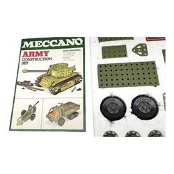 Meccano - unopened Multimodels Set No.6024139; Army Construction Set, boxed with instructions and part used decal sheet; and part No.2 Motorised Construction Set, boxed with instructions (3)