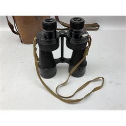 Pair of Bausch & Lomb U.S.A. 30mm binoculars and a pair of WWII period Bino Prism No.5 MKV 7X binoculars dated 1944 (2)