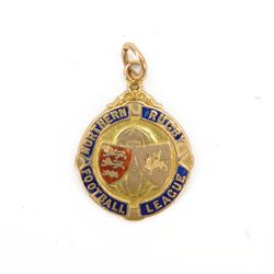 1920s 15ct gold enamelled Northern Rugby