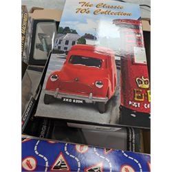 Collection of diecast model vehicles, including Corgi special edition giftsets - Weetabix, Royal Mail and Eddie Stobart, two Vanguards models, six Corgi Noddy vehicles, etc in two boxes