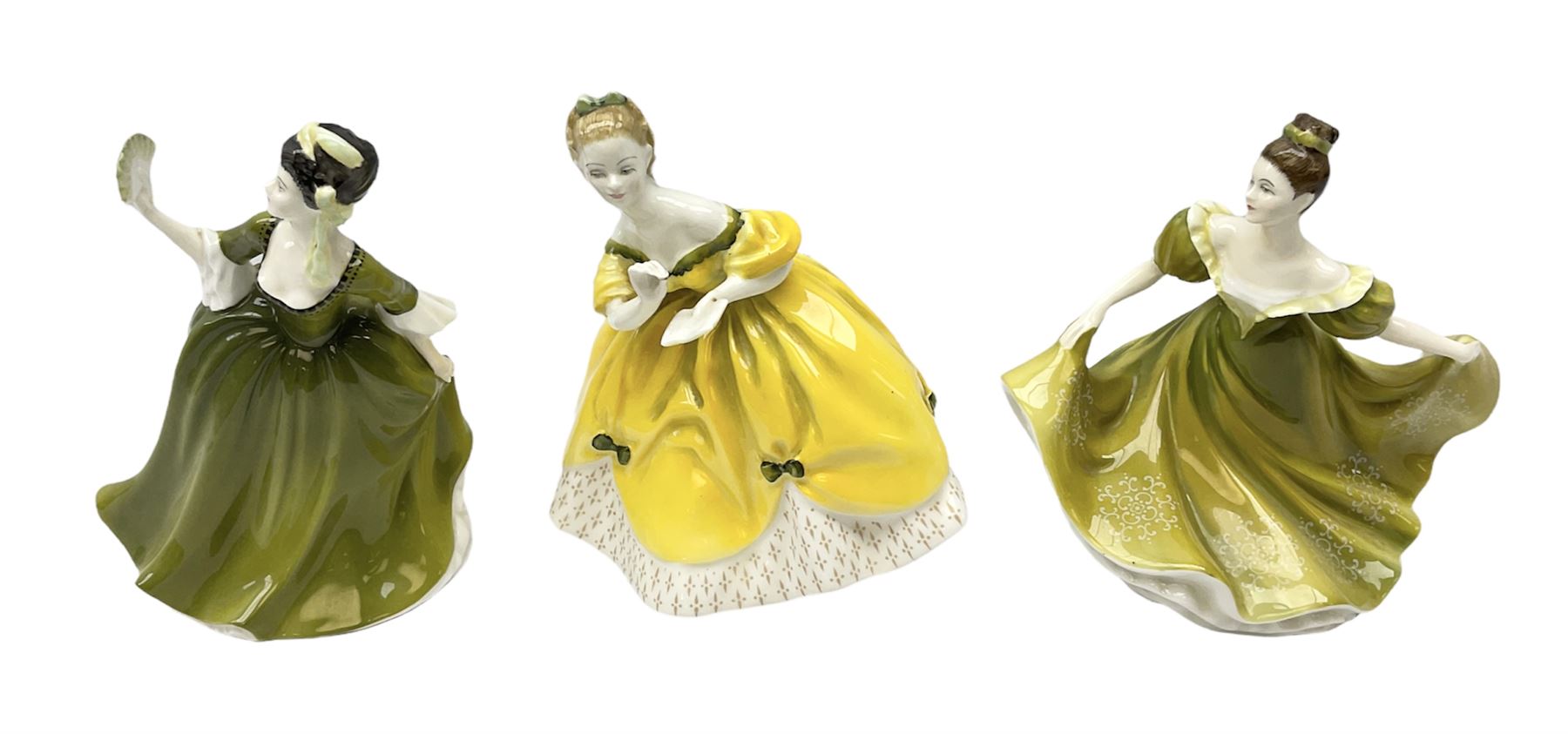 Three Royal Doulton figures comprising The Last Waltz, Simone and Lynne