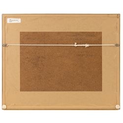 John William Howey (Staithes Group 1873-1938): 'Hambleton Hills - Thirlby', watercolour signed and dated 1923, titled in a later hand verso 26.5cm x 36cm