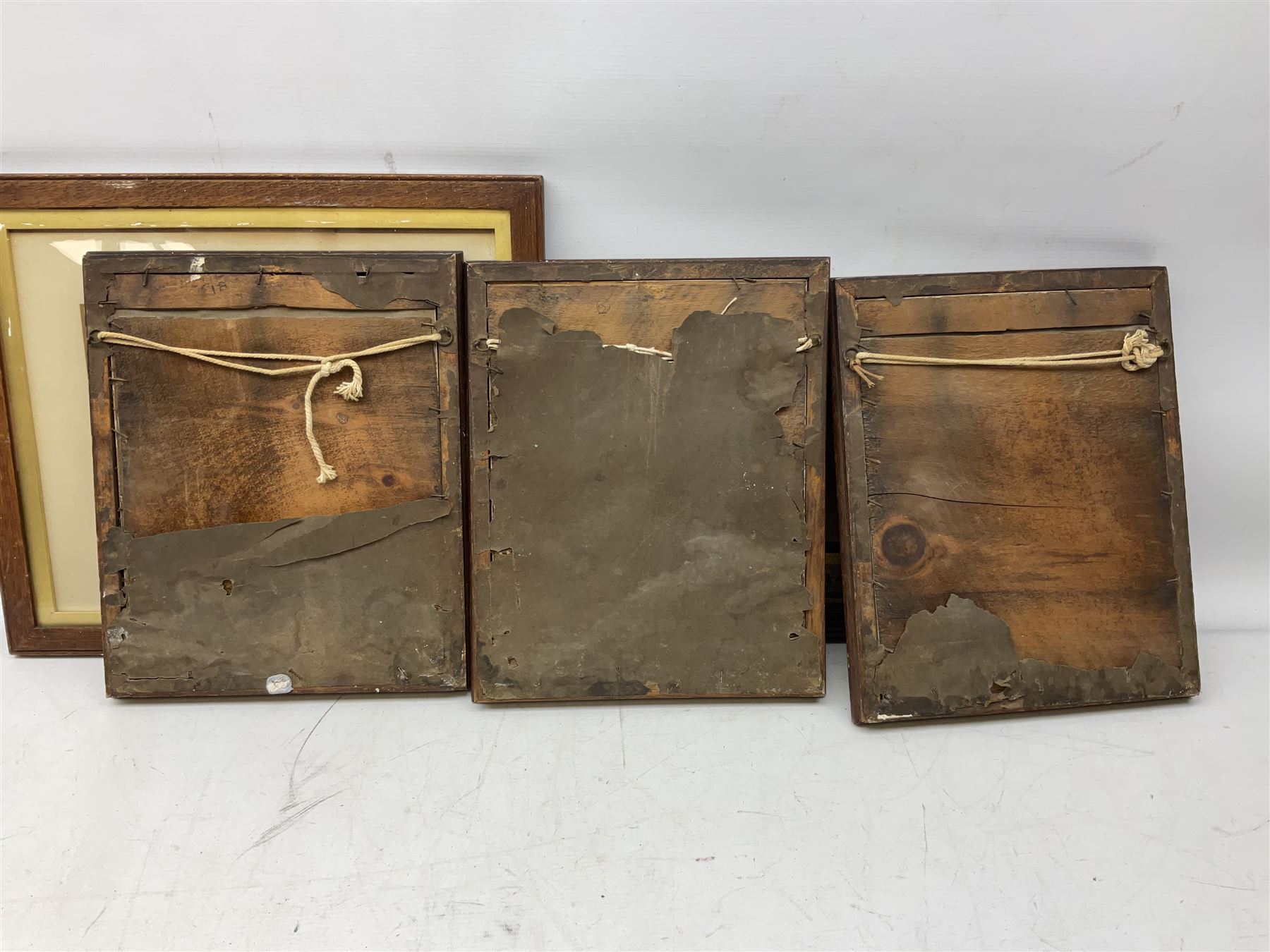 Victorian silhouette; after Josepha Reynolds 'A Bacchante', 19th century print; after John Hoppner pair 19th century colour prints, Frank Paton 'Not at Home', etching signed in pencil, together with etching, engraving and frame (9)