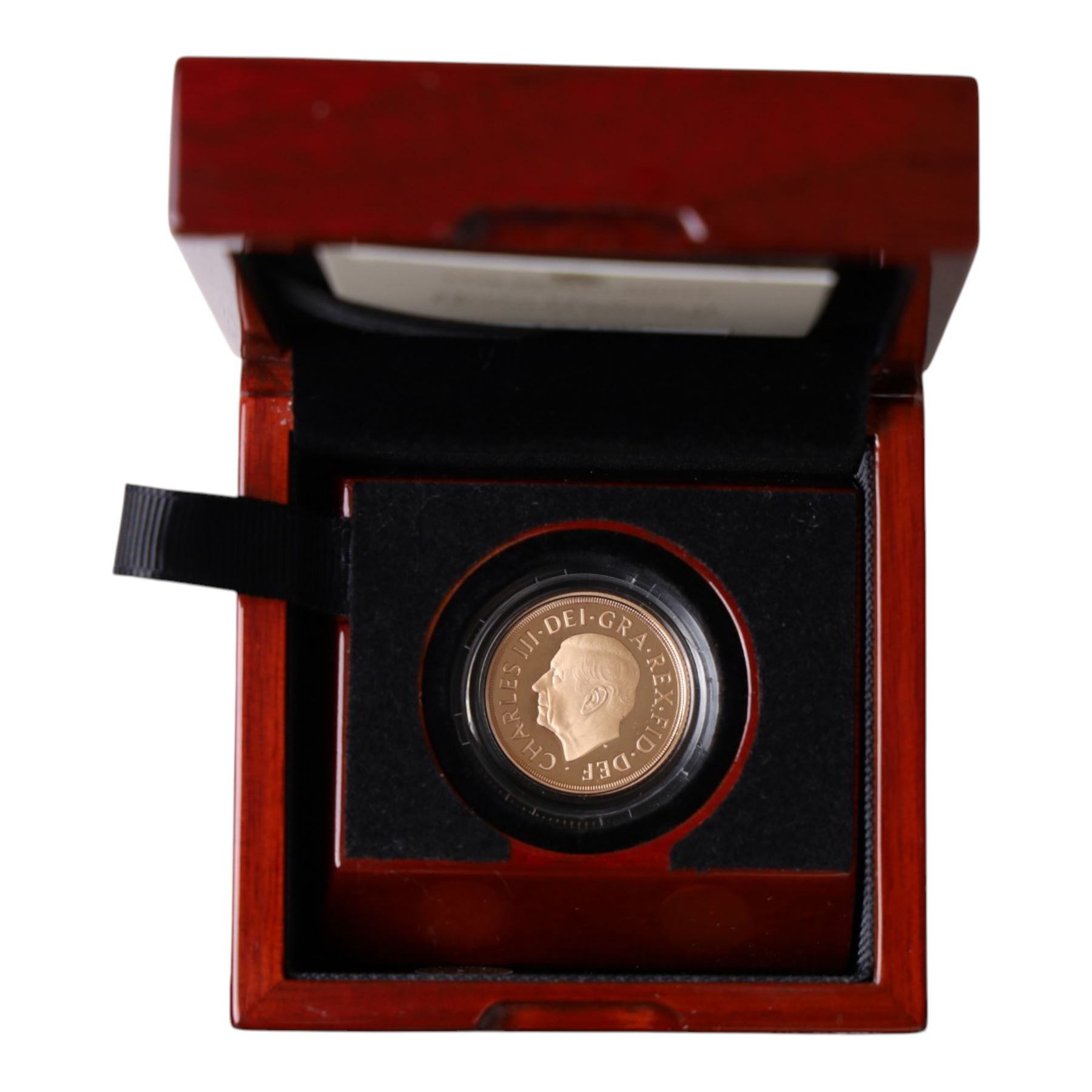 King Charles III 2022 'Queen Elizabeth II Memorial' gold proof full sovereign coin, cased and boxed with certificate