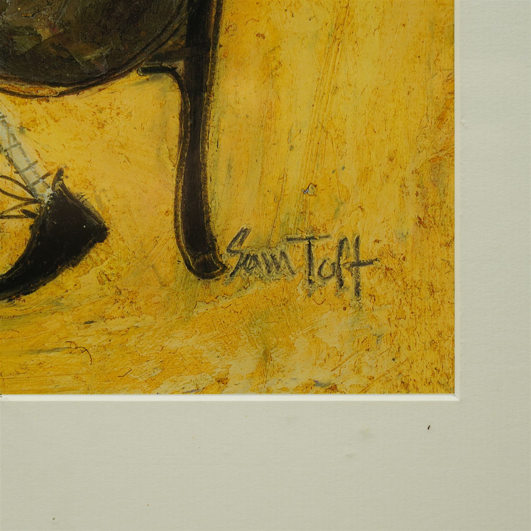 Sam Toft (British 1964-): 'Room with a View' 'Tea for Two' 'On the Edge of the Sand' and 'A Penny for your Thoughts', set five colour prints, two limited edition signed and titled in pencil max 34cm x 86cm (5)