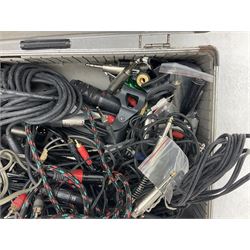 Alesis SR-16 drum machine, Neewer 48V phantom power supply, microphone stand, Genexxa microphone, quantity of jack to jack cables and other similar items