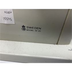 Husqvarna combina II sewing machine in case, with instruction manual and sewing box