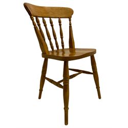 Set of four Farmhouse spindle back chairs