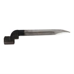 Lee Enfield 1944 knife bayonet with steel sheath, overall L27cm
