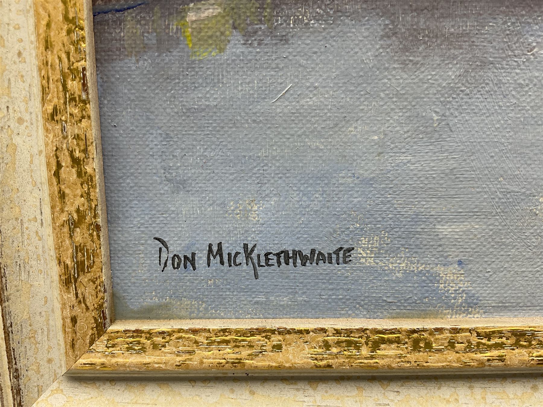 Don Micklethwaite (British 1936-): 'Harbour View Whitby', acrylic on board signed, titled verso 31cm x 45cm