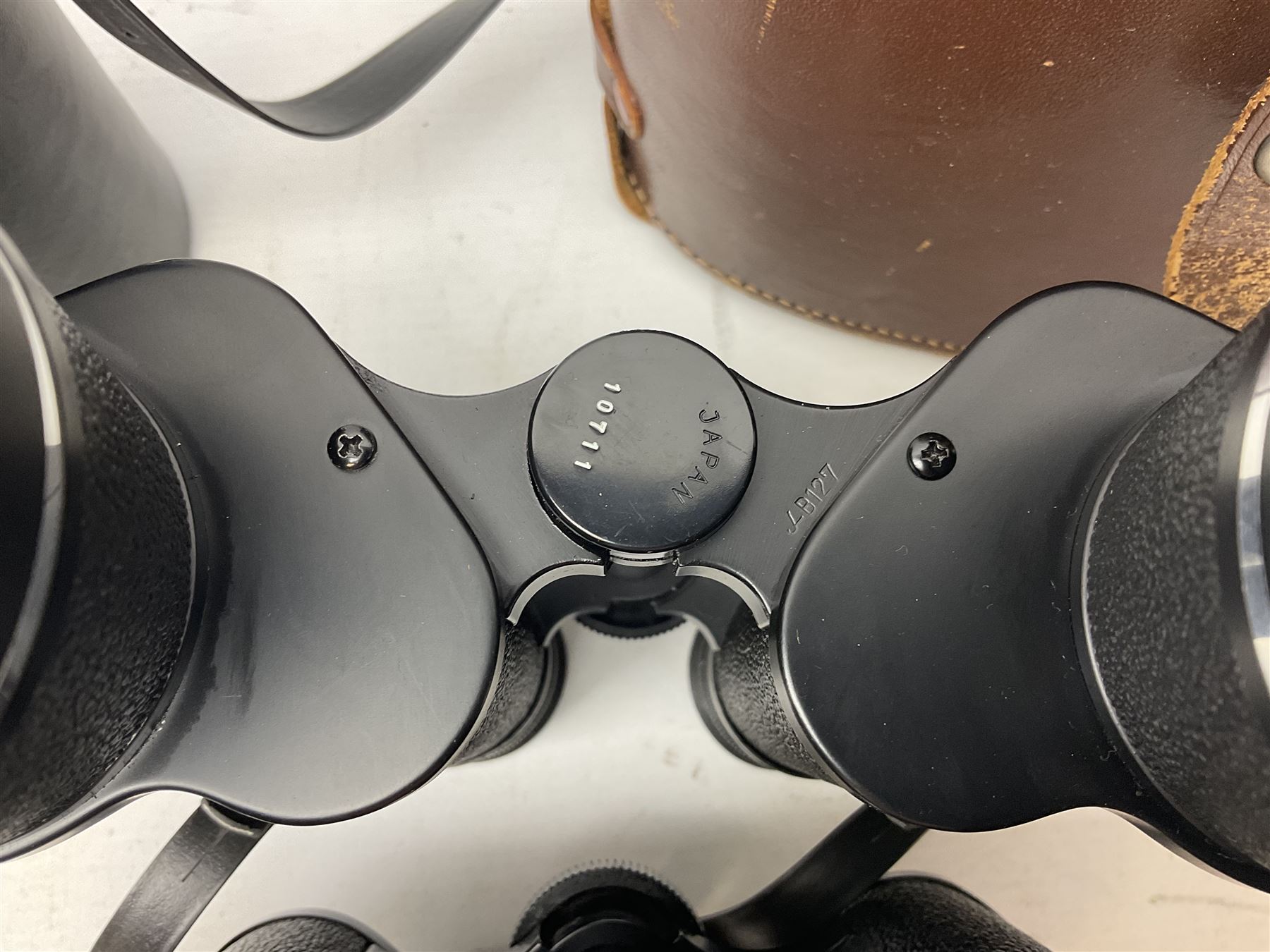 Six cased pairs of Pentax binoculars, comprising 10x50 Field, no. 604, Asahi 7x50, Asahi 10x50, Asahi 8x40, Asahi 16x50,  Asahi 10x50 No. 62611