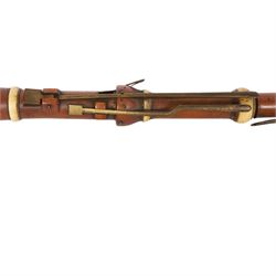 Early 19th century boxwood clarinet, each of the four sections stamped Metzler, 105 Waldour Street, London, with mouthpiece, ivory mounts and brass keys
This item has been registered for sale under Section 10 of the APHA Ivory Act