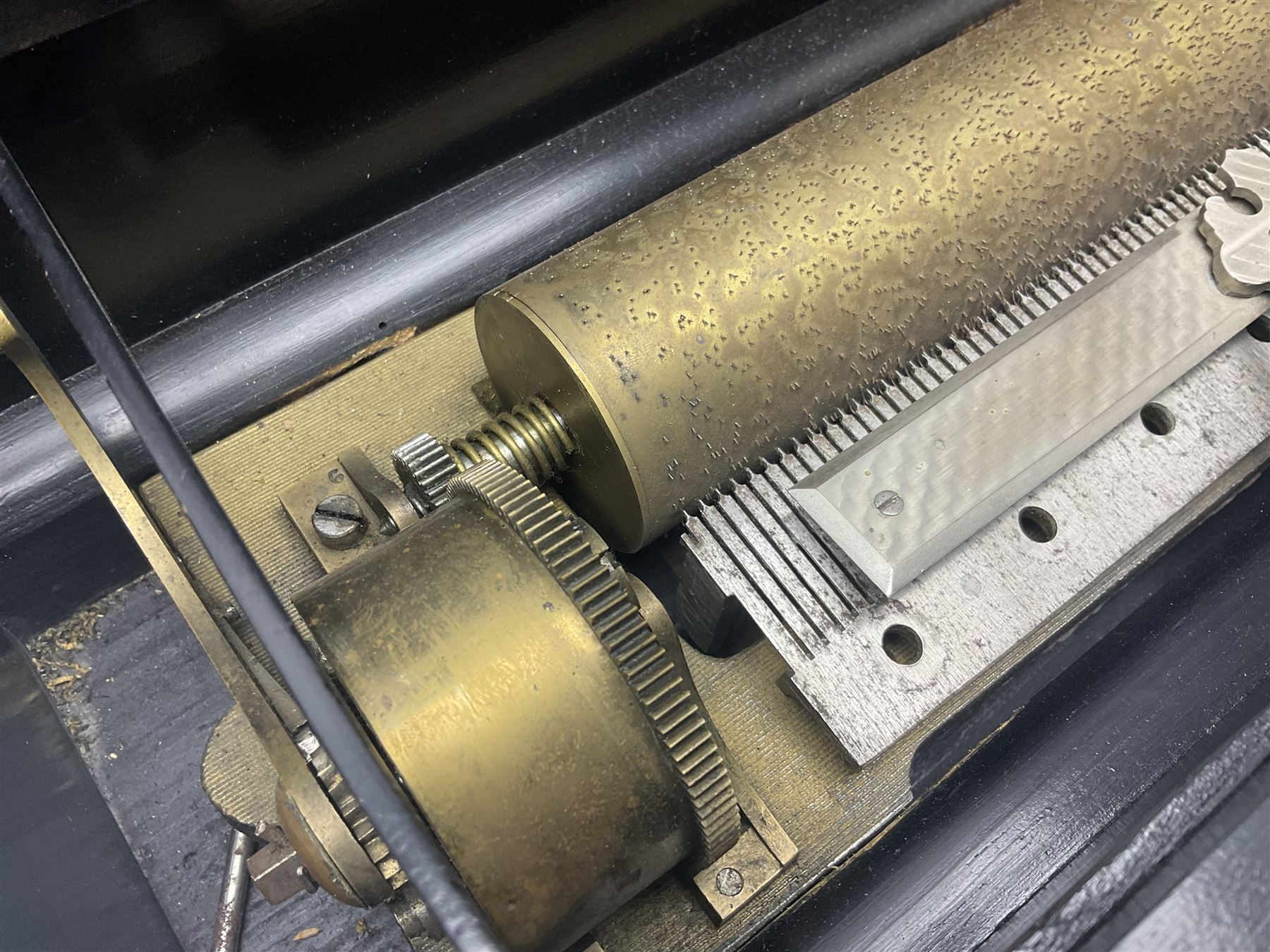 Swiss - Three 19th-century cylinder music boxes suitable for spares or repair.