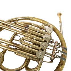 Boosey & Hawke B&H 400 French horn, in fitted hard case with Denis Wick mute