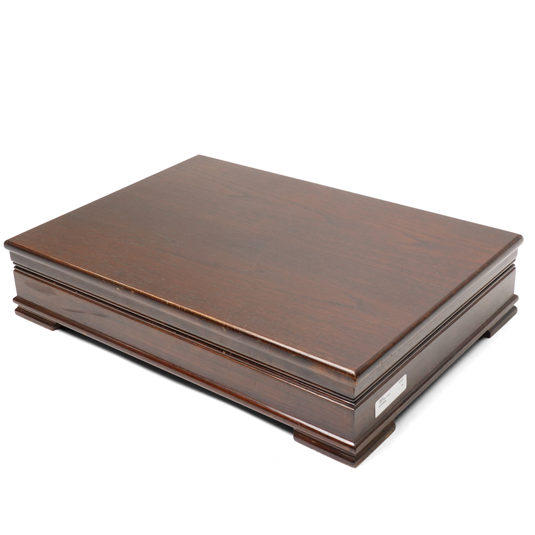 Canteen of silver plated Dubarry pattern cutlery for eight covers together with some additional items in mahogany box