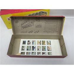 Hornby Dublo - 2-rail, 2400 TPO Mail Van Set; Engine Shed Kit - 2-Road (with additional empty box); four electrically operated switch points; uncoupling rails; buffer stops; three signals; loading gauge etc; all boxed