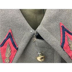 WW2 French Artillery Officer's greatcoat; bears label 'P. Vauclair 40 Boul. du Montparnasse Paris (inscribed to) Mr. Babin Le 17/4/40 No.674'