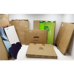 Approximately nine promotional standees / cardboard cut-outs for various films including 'The Meg', 'Jumanji Welcome to the Jungle', 'The Kid Who Would Be King', 'The Grinch', 'Abominable', 'Pacific Rim 2', 'Sherlock Gnomes', 'Wonder Park' etc