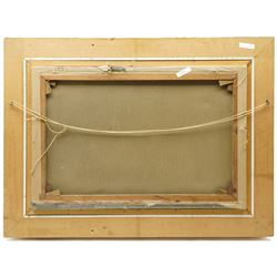 Ernest Higgins Rigg (Staithes Group 1868-1947): Snow at Paradise - Low Row, oil on canvas signed 50cm x 76cm