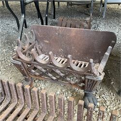 Vintage cast iron fire grate and cast iron log burner - THIS LOT IS TO BE COLLECTED BY APPOINTMENT FROM DUGGLEBY STORAGE, GREAT HILL, EASTFIELD, SCARBOROUGH, YO11 3TX