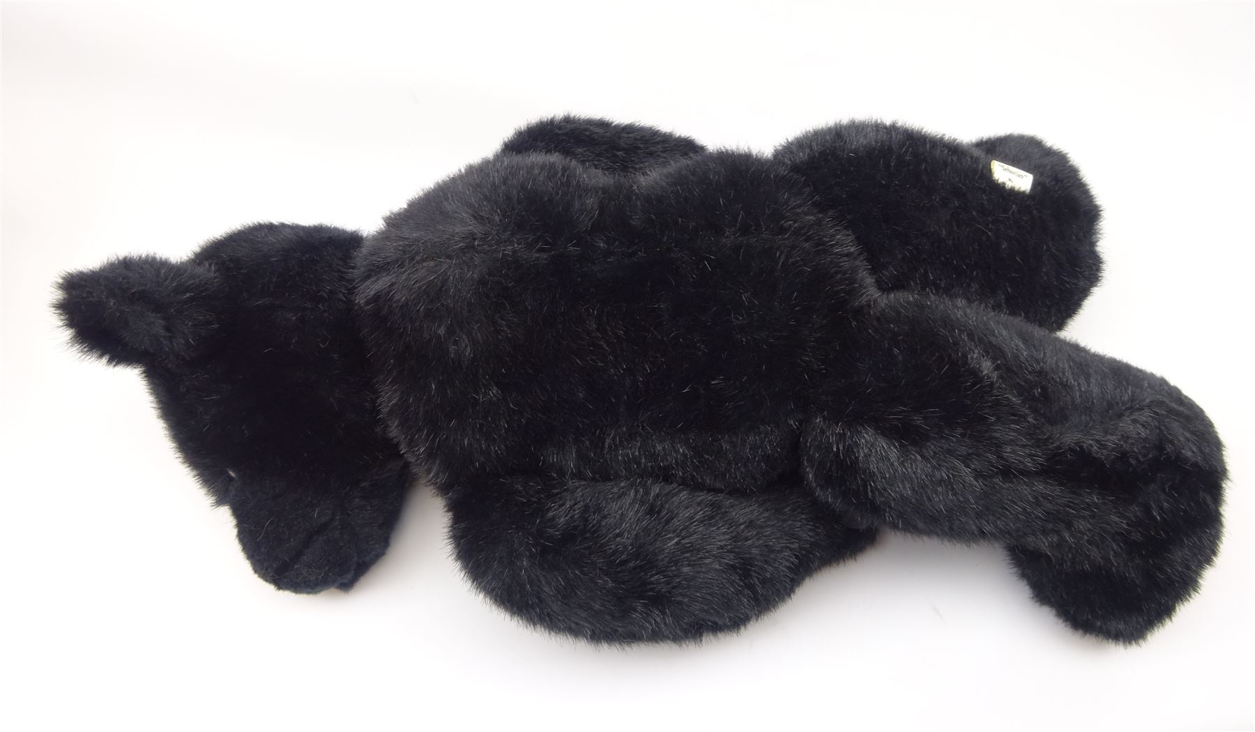 Steiff Replica 1903 Classic teddy bear, the golden mohair body with press squeaker and card tag No.000201 H21