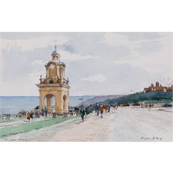 Alan Bray (British late 20th century): The Clock Tower Scarborough, watercolour signed and...