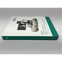 The Royal Mint United Kingdom 2019 brilliant uncirculated annual coin set, in card folder