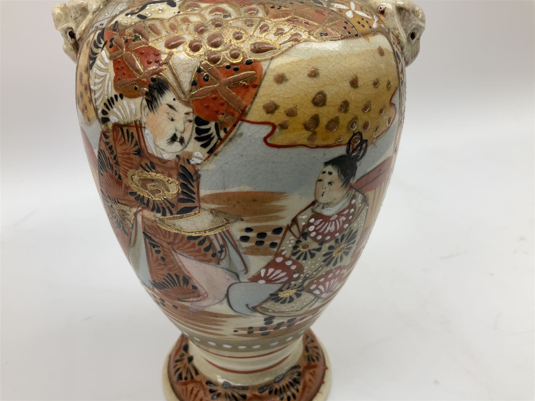 Collection of mostly Oriental ceramics, to include three 20th century Japanese Satsuma vases, two Japanese Imari plates, etc. 