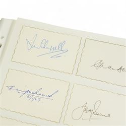 K S Ranjitsinhi - Jubilee Book of Cricket 1897, rebound in full calf and incorporating approximately 250 autographs of international cricketers, collected, compiled and presented by John E Harrison, all edges gilt together with a folder of correspondence, birthday card from Don Bradman, cuttings and autographs etc and a small album of photographs and correspondence