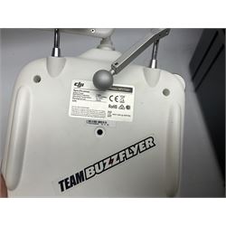 DJI Phantom 2 Vision Plus 3.0 drone, with controller, battery pack, blades, chargers and other accessories in fitted foam lined hard plastic case