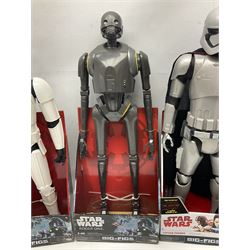 Star Wars - seven Jakks Pacific Big-Figs comprising Jyn Erso, Poe Dameron, Han Solo, Stormtrooper, Captain Phasma, Praetorian Guard and K-2SO; all boxed (7)