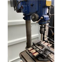 F. O’Brian & Co. Ltd - ‘Fobco 7/8’ large floor standing pillar drill, adjustable spindle speeds, with engineers vice attachment  - THIS LOT IS TO BE COLLECTED BY APPOINTMENT FROM DUGGLEBY STORAGE, GREAT HILL, EASTFIELD, SCARBOROUGH, YO11 3TX