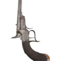 19th century precision pistol, with 12