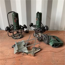 Two Bosch routers and a Bosch jigsaw - THIS LOT IS TO BE COLLECTED BY APPOINTMENT FROM DUGGLEBY STORAGE, GREAT HILL, EASTFIELD, SCARBOROUGH, YO11 3TX