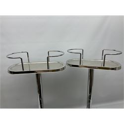 Two double wine coolers with stands, H80cm