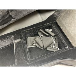 Spanish Gitano Manuel Rodriguez EMC1 Maccaferri acoustic guitar, c2000, the cedar top with D-hole, L98cm overall; in lightweight hard carrying case.