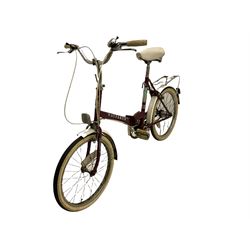 raleigh shopper style small wheel folding bicycle and boys mountain type bicycle - THIS LOT IS TO BE COLLECTED BY APPOINTMENT FROM DUGGLEBY STORAGE, GREAT HILL, EASTFIELD, SCARBOROUGH, YO11 3TX