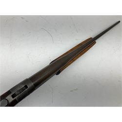 Canadian Cooey Model 84 .410 single barrel shotgun, the 66cm barrel with top lever opening and reduced walnut stock No.60692 L102cm overall SHOTGUN LICENCE REQUIRED