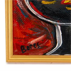 Francisco Bores (Spanish 1898-1972): Still Life of Lemons, oil on board signed 23cm x 25cm
Provenance: with Pontrique-Encadrement, M Duccasse, 17 Pontrique, Bayonne (now Galerie Corsaires), Gallery stamp verso