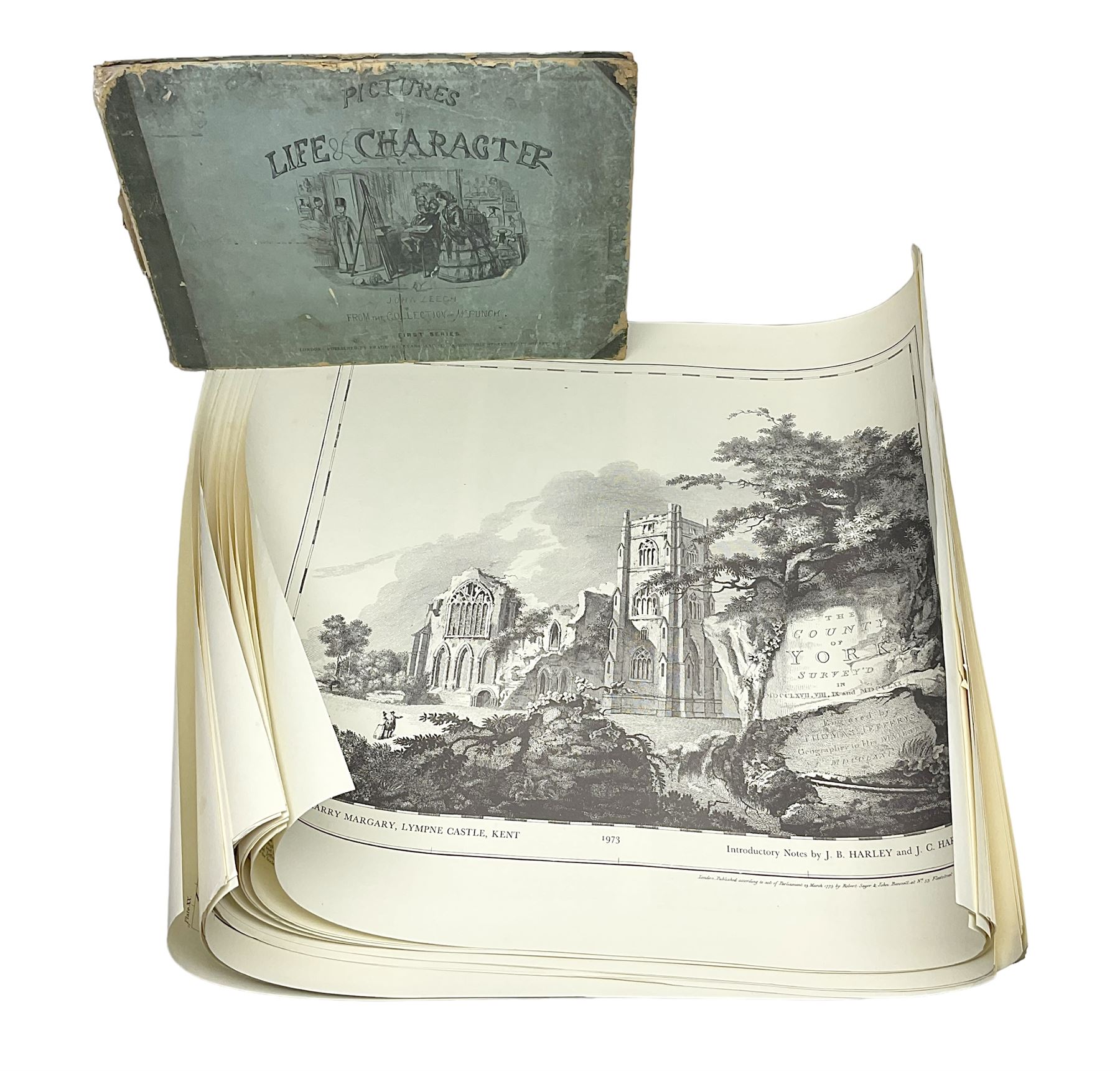 John Leech, pictures of Life and Character, first series, together with a collection of maps of Yorkshire 