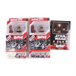 Collection of Gentle Giant Bust Ups Micro Models, including Series 1, Series 2, Series 3, Series 5, Series 6 and Clone Wars examples, together with a Hasbro Star Wars Galactic Heroes Boba Fett and Dengar model set, all boxed