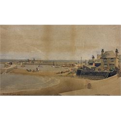 Walter Ernest Spradbery (British 1889-1969): Lyme Bay Devon for London & South Western Railway, watercolour signed and titled 26cm x 43cm