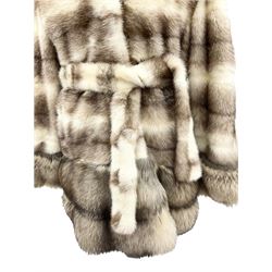 Mid length Mink and Fox fur ladies jacket by Pelliccerie Daria Silvi Marina approx size 14-16, with original tag.  