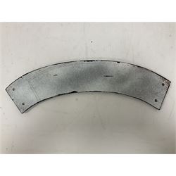 Arched cast iron Cornishman sign, L48cm