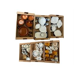 Thomas dinner wares together with Wedgwood coffee set and other ceramics in six boxes 