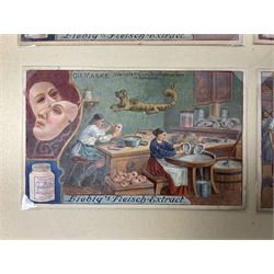 Six original Liebig watercolour illustrations:  'Le Masque' 1912