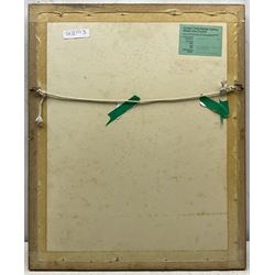 Charles Frederick Tunnicliffe (British 1901-1979): Bullfinches, gouache signed, titled on Welsh Arts Council label verso 31cm x 21cm