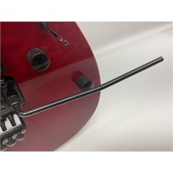 Maverick HSH rock guitar with Floyd Rose tremolo, L100cm overall; in soft carrying case.
