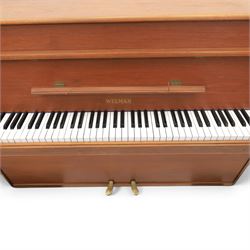 Welmar - 20th century teak upright piano