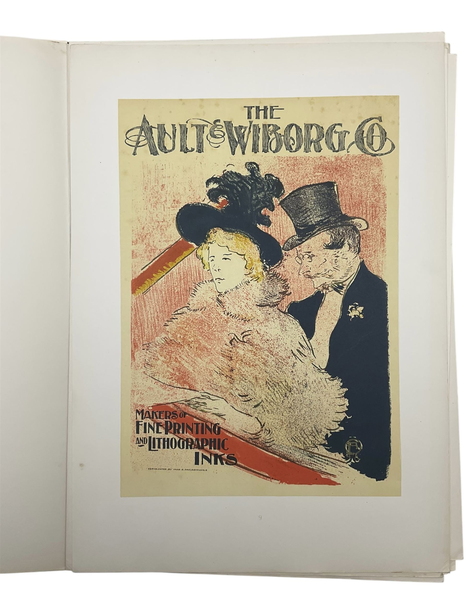 Rotzler, Willy - 'Affiches de Henri de Toulouse-Lautrec - Dix reproductions en couleurs', book containing ten colour Toulouse-Lautrec lithographs, pub. 1946 by Bale, unbound with loose plates, plates max 33cm x 24cm